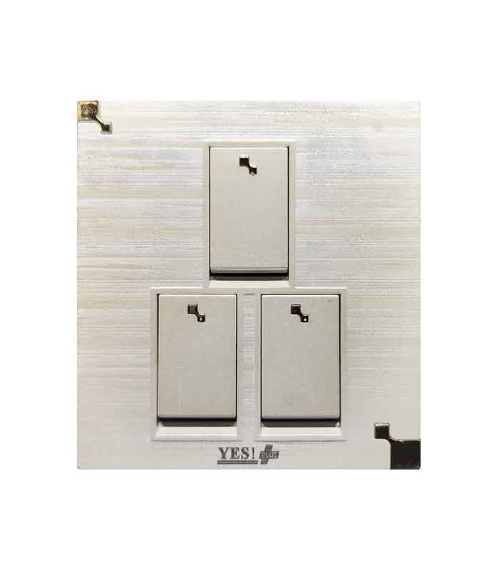 YES L-1 MAT SERIES - 3 GANG SWITCH