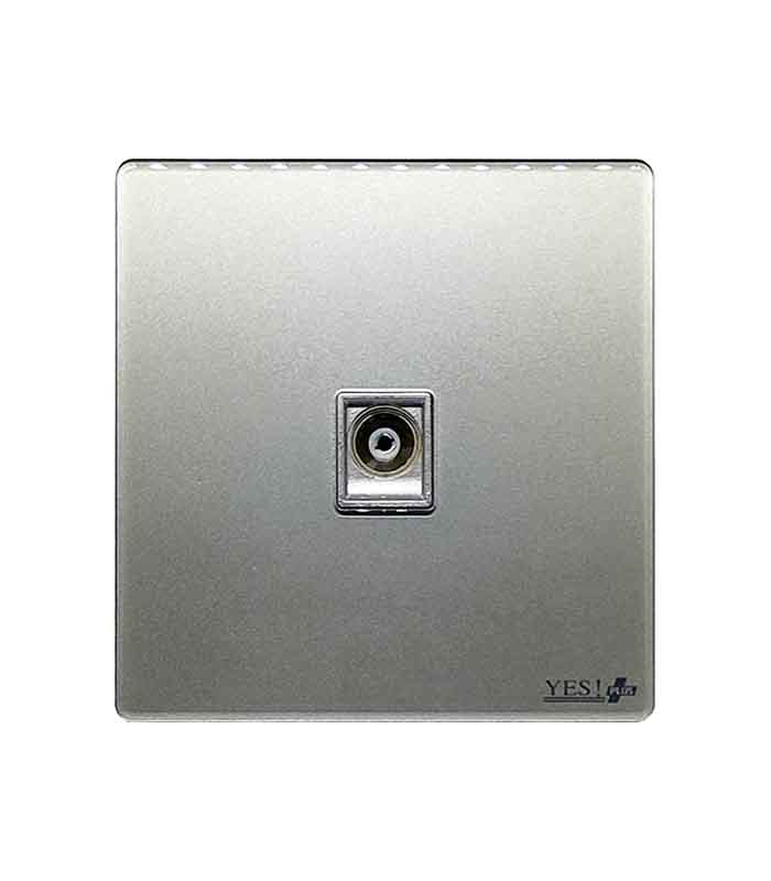 YES J-2 UK SILVER SERIES - DISH SOCKET OR TV SOCKET