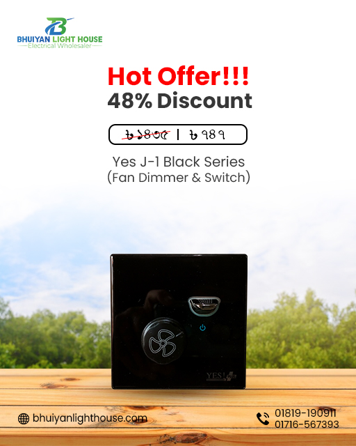 Yes J-1 Series Fan Dimmer & Switch