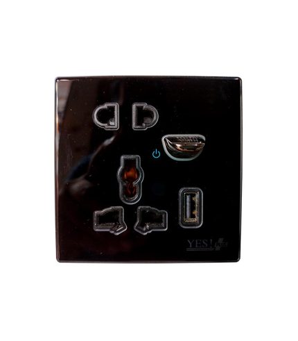 Yes 5 Pin USB Multi Socket (Model: G1 Black Diamond)